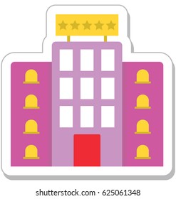 Hotel Building Vector Icon