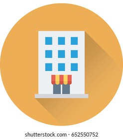 Hotel Building Vector Icon