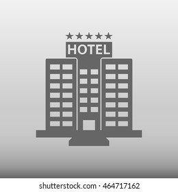 Hotel Building Vector Icon Illustration