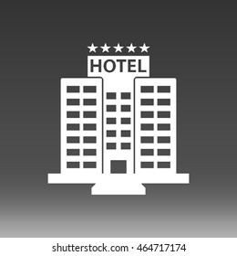 Hotel Building Vector Icon Illustration