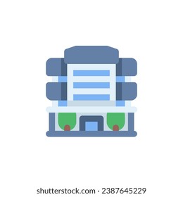 hotel building vector icon. real estate icon flat style. perfect use for logo, presentation, website, and more. simple modern icon design color style