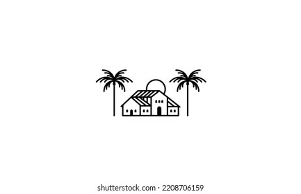Hotel Building vector logo design