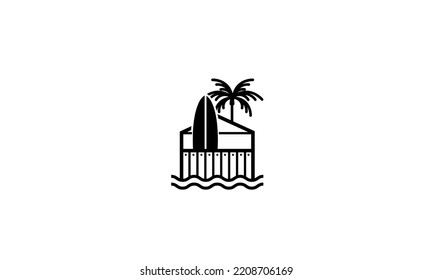 Hotel Building vector logo design