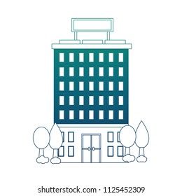 hotel buildings facade accommodation trees