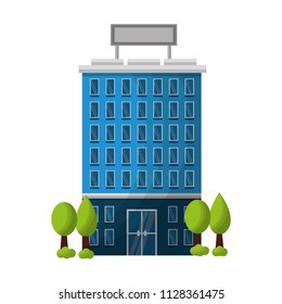 hotel buildings facade accommodation trees