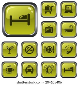 Hotel button set