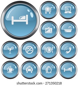 Hotel button set