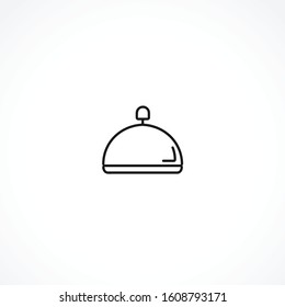 Hotel call. Hotel bell vector icon on white background