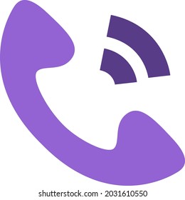 Hotel call, illustration, vector, on a white background.
