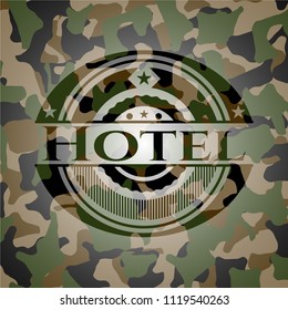 Hotel camouflage emblem