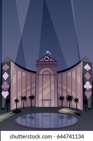 Hotel and casino resort in Art Deco style. 