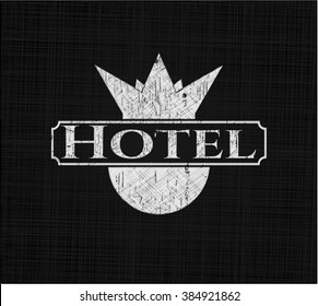 Hotel con textura de pizarra
