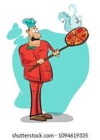 hotel chef illustration vector