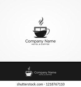 HOTEL & COFFEE LOGO VECTOR