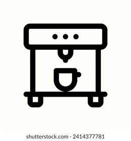 hotel, coffee maker icon, isolated icon in light background, perfect for website, blog, logo, graphic design, social media, UI, mobile app