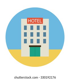
Hotel Colored Vector Icon
