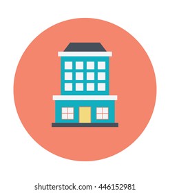 Hotel Colored Vector Illustration