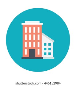 Hotel Colored Vector Illustration