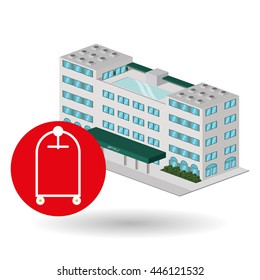 Hotel  concept with icon design, vector illustration 10 eps graphic.