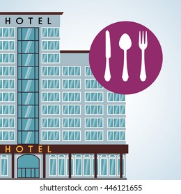 Hotel  concept with icon design, vector illustration 10 eps graphic.