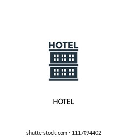 hotel creative icon. Simple element illustration. hotel concept symbol design from Hotel collection. Can be used for web and mobile.