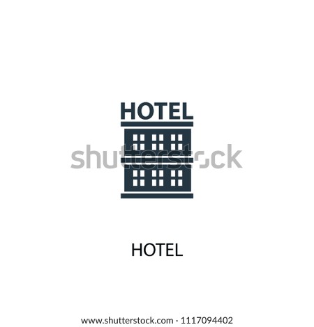 hotel creative icon. Simple element illustration. hotel concept symbol design from Hotel collection. Can be used for web and mobile.