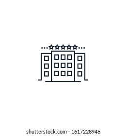 Hotel creative icon. From Travel icons collection. Isolated Hotel sign on white background
