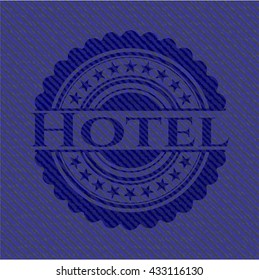 Hotel denim background