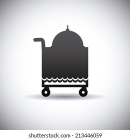 hotel design over gray background vector illustration