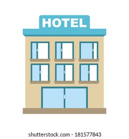 hotel design over white background, vector illustration
