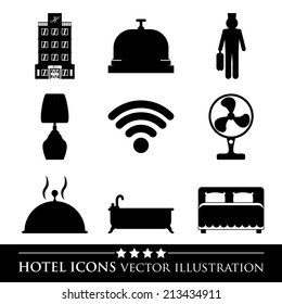 hotel design over white background vector illustration