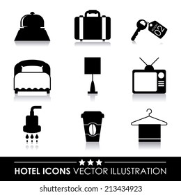 hotel design over white background vector illustration