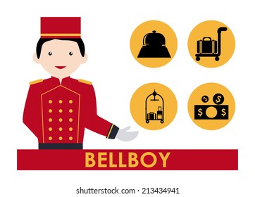 hotel design over white background vector illustration