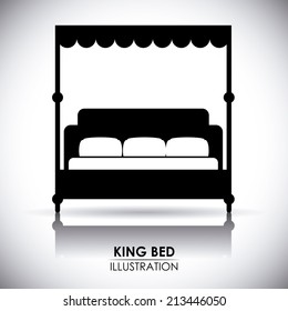 hotel design over white background vector illustration