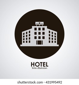 Hotel design. Service icon. Flat illustration