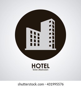 Hotel design. Service icon. Flat illustration