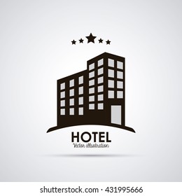Hotel design. Service icon. Flat illustration