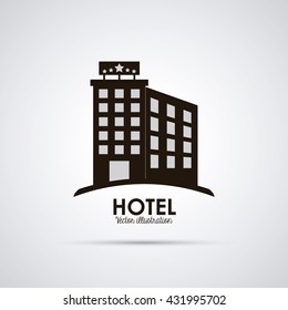 Hotel design. Service icon. Flat illustration