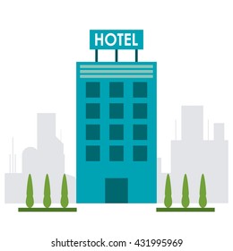 Hotel design. Service icon. Flat illustration , vector