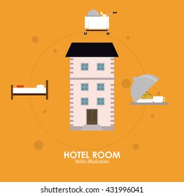 Hotel design. Service icon. Flat illustration , vector