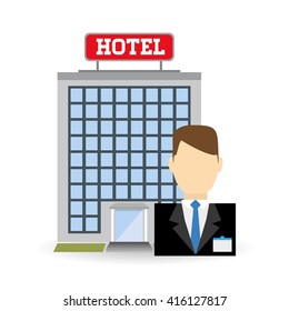 Hotel design. service icon. travel concept