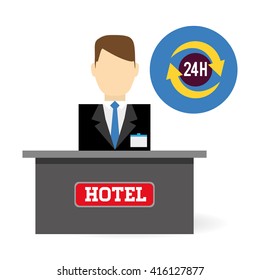 Hotel design. service icon. travel concept