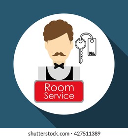 Hotel design. service icon. travel concept