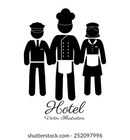 hotel design,vector illustration.