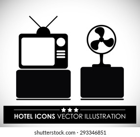 Hotel digital design, vector illustration eps 10.