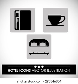 Hotel digital design, vector illustration eps 10.