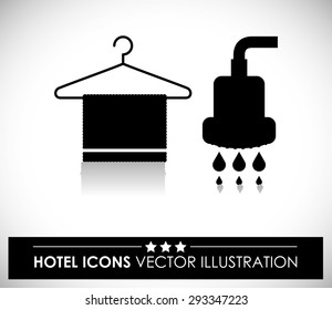 Hotel digital design, vector illustration eps 10.