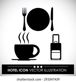 Hotel digital design, vector illustration eps 10.