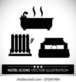 Hotel digital design, vector illustration eps 10.