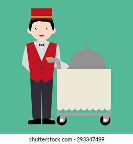 Hotel digital design, vector illustration eps 10.